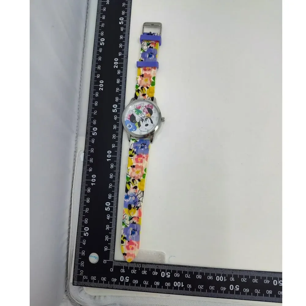 Disney Cute Minnie Mouse Floral Print Watch